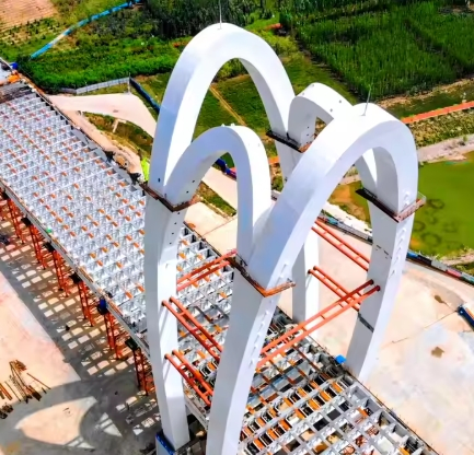 Q235 Carbon Metal Building Materials Customized Industrial Steel Structure Bridge