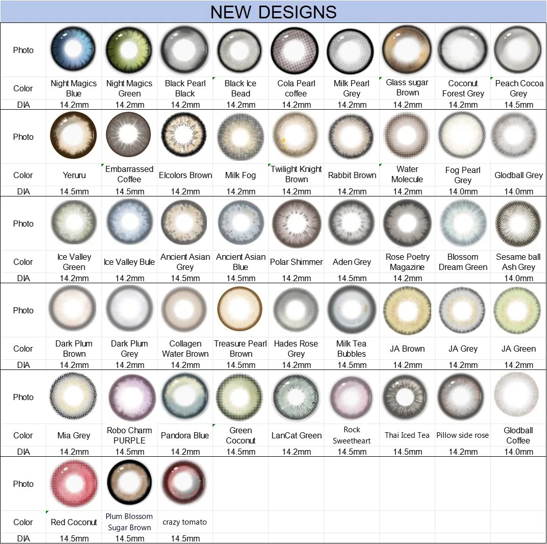 Millcreek OEM Colored Eye Contact Lenses Wholesale Best Selling Cosmetic Contact Lens Soft Yearly Lens New Year Gift