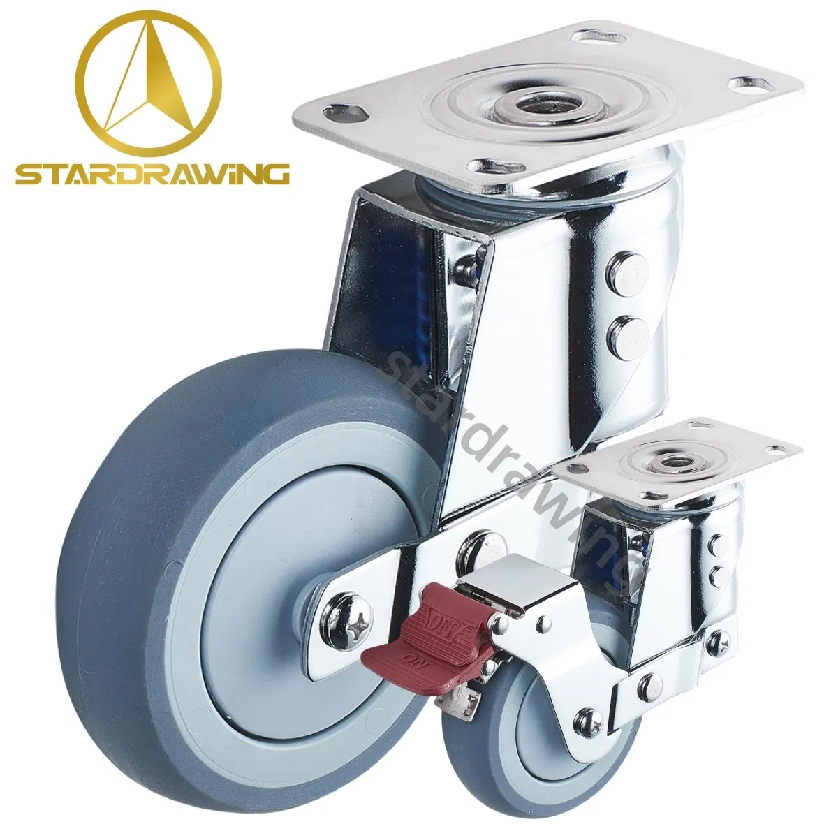 Stardrawing 4inch 100mm Spring Loaded Caster Wheels