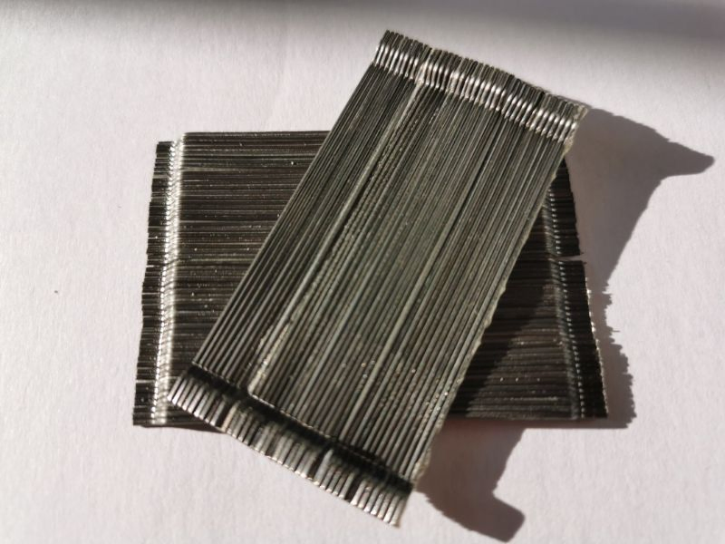 Carbon Steel Fiber Glued Diameter 0.75mm Length 60mm