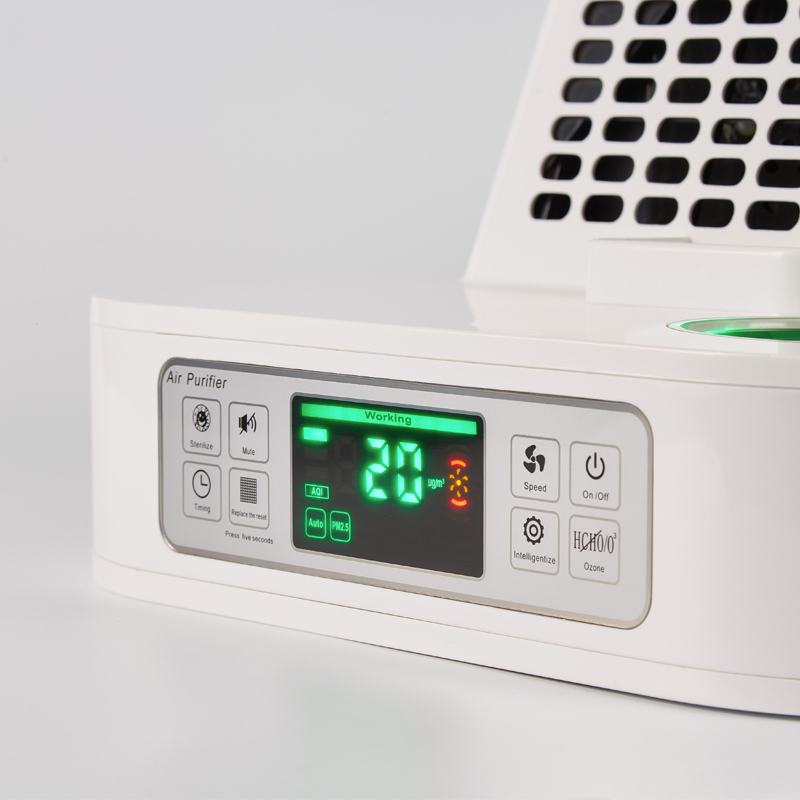 Silent Sleep Mode Air Purifier with Dual 25W UV-C Germicidal Lamp