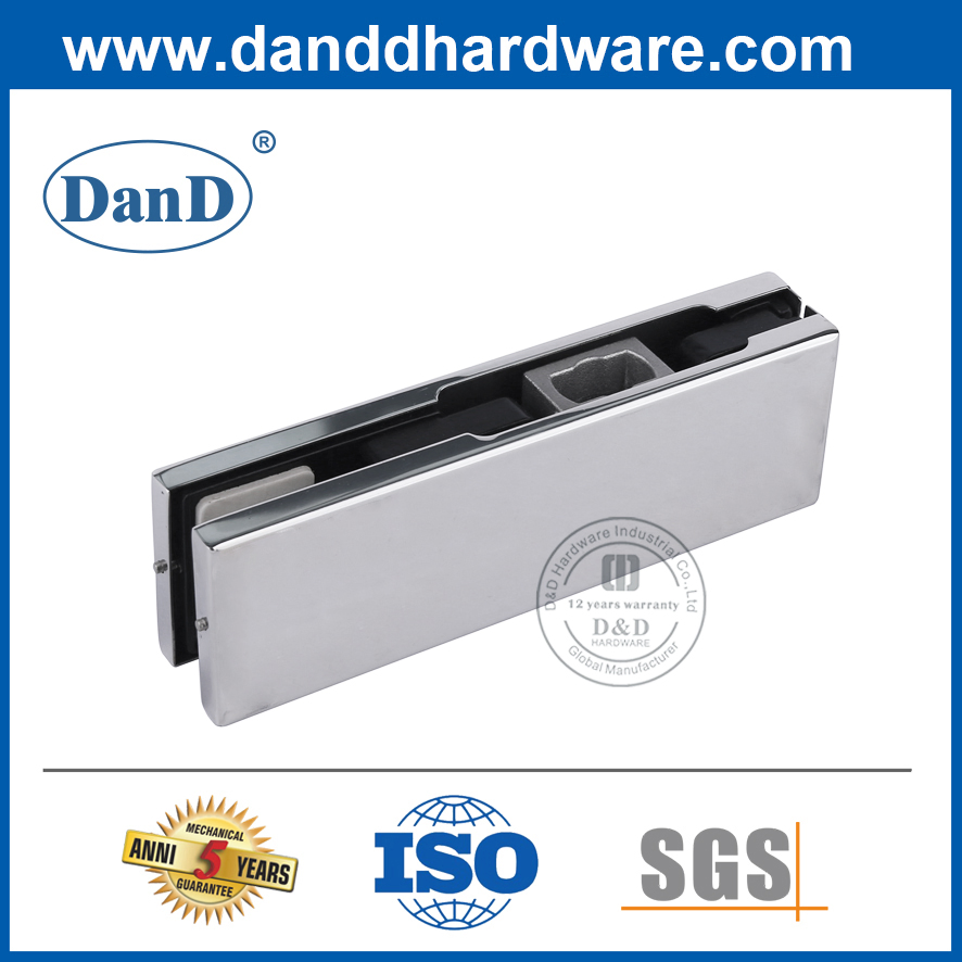 Stainless Steel Bottom Clamping Head Patch Fitting for Glass Door