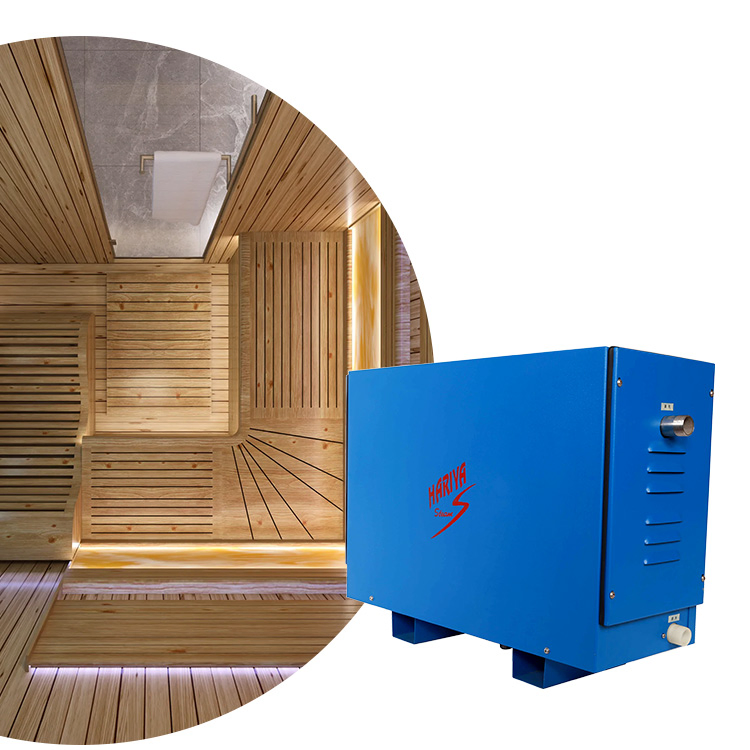 Электрический парогенератор для сауны с подсветкой