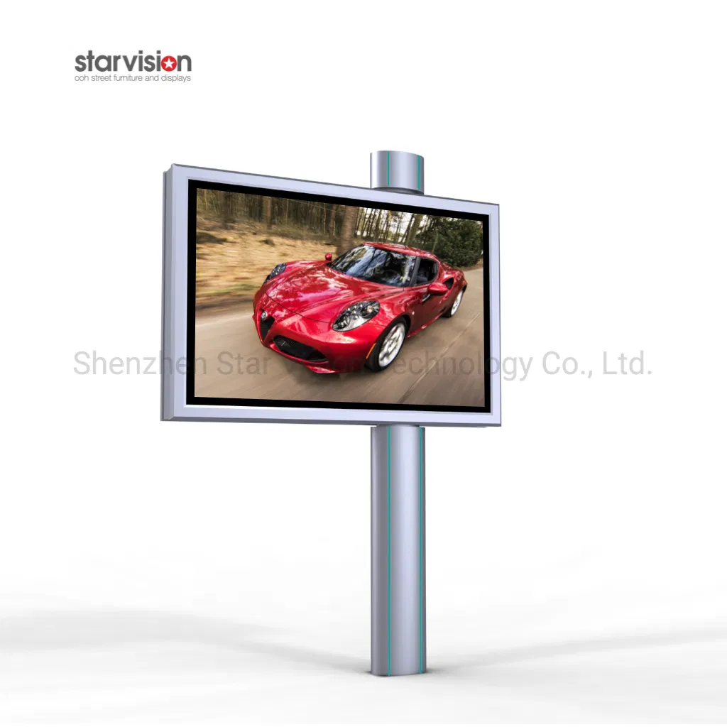 Double Sided Backlit Advertising Outdoor Waterproof Scrolling Billboard
