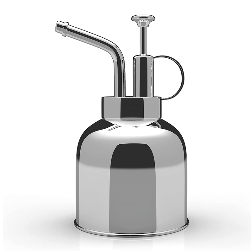 Stainless Steel Spray Bottle Watering Can Indoor Plants Succulent Bonsai Garden Sprinkler Modern Garden Tools Metal Watering Can