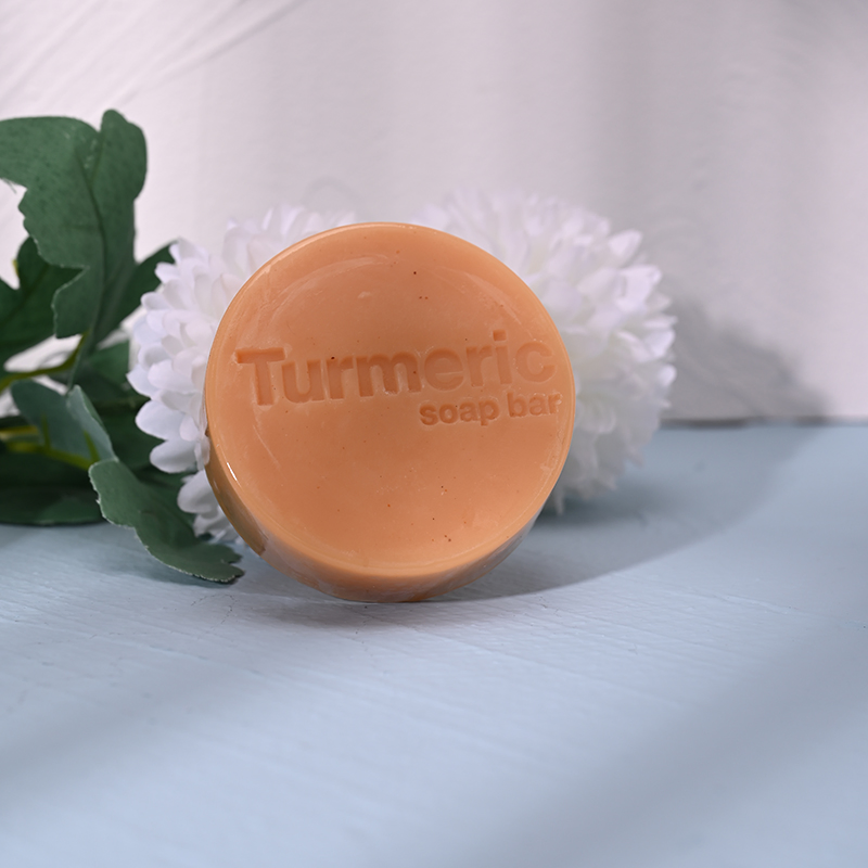 Customize Logo Natural Organic Turmeric Handmade Soap Anti Acne Whitening Herbal Turmeric Soap