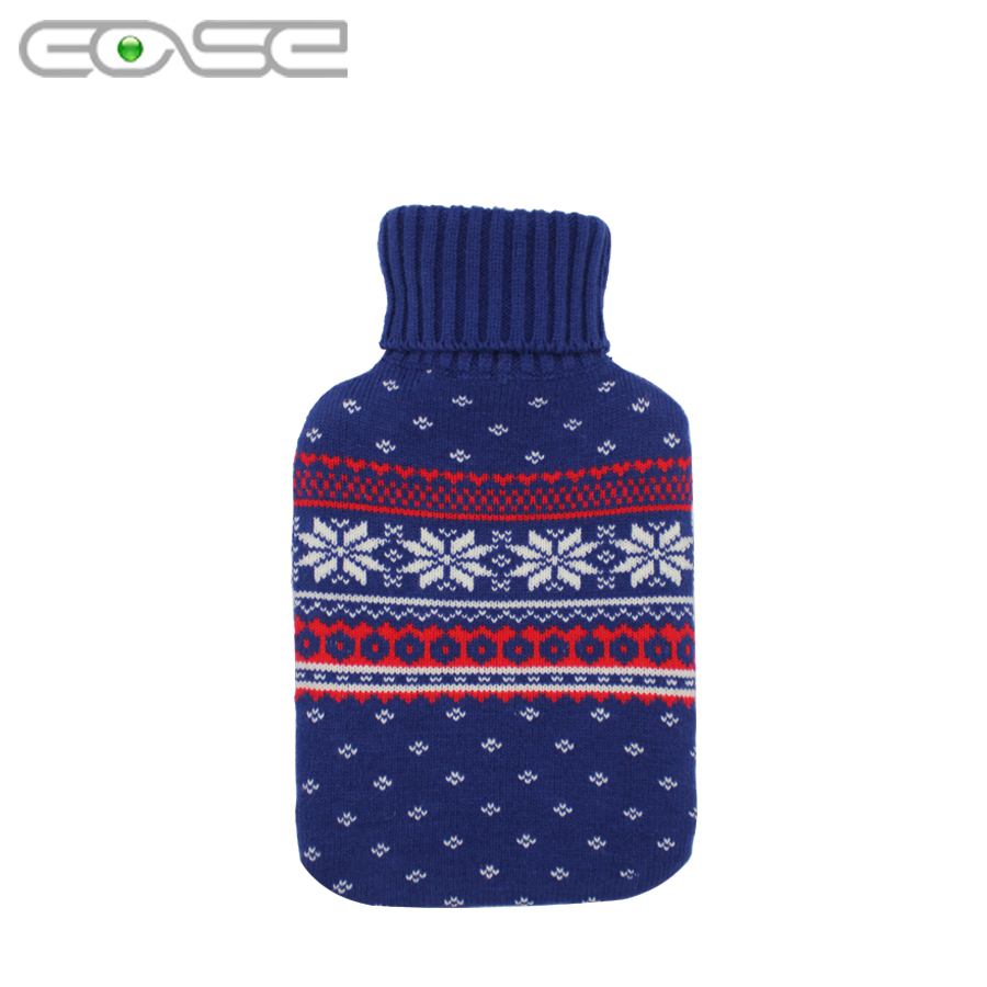 Hot Water Bottle Rubber Bag Warm Relaxing Heat Cold Therapy