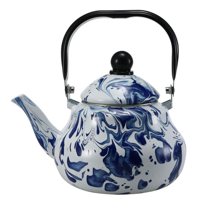 Colorful Hot Water Kettle for Home Kitchen Decor No Whistling with Handle