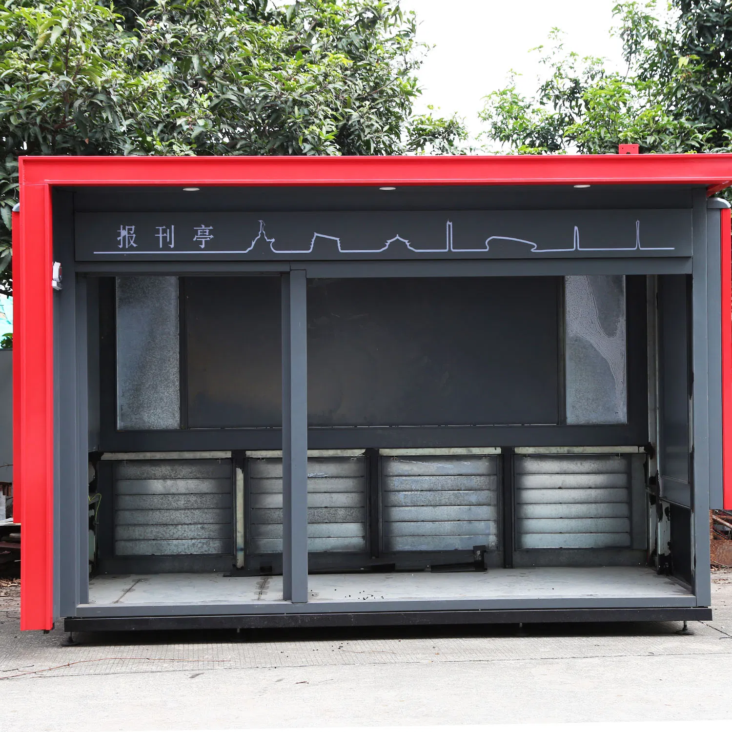 Steel Building Flat Pack Container House Prefabricated Building Restaurant Kiosk