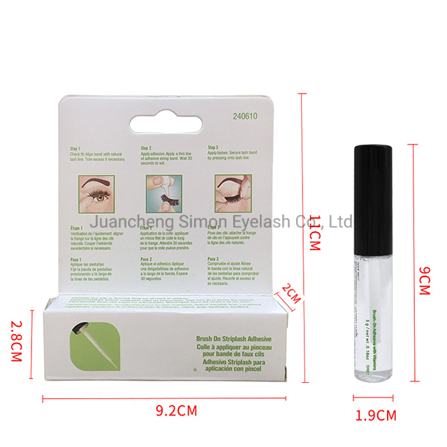 Mink Lashes Strip Lates-Free Adhesive Glue Waterproof with Customized Logo