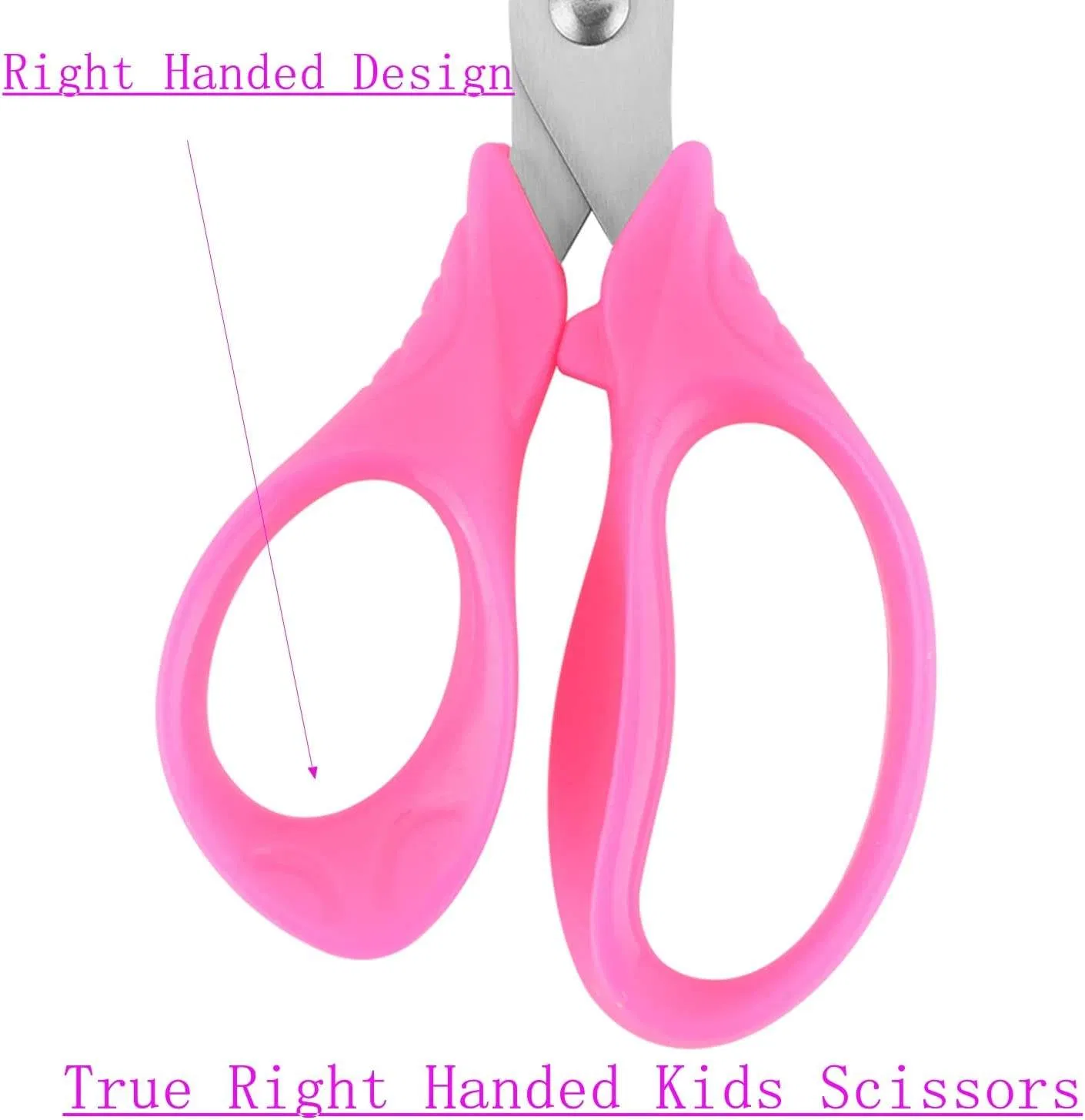 Right Handed Soft Comfort-Grip Blunt Kids Safety Scissors Craft Scissors