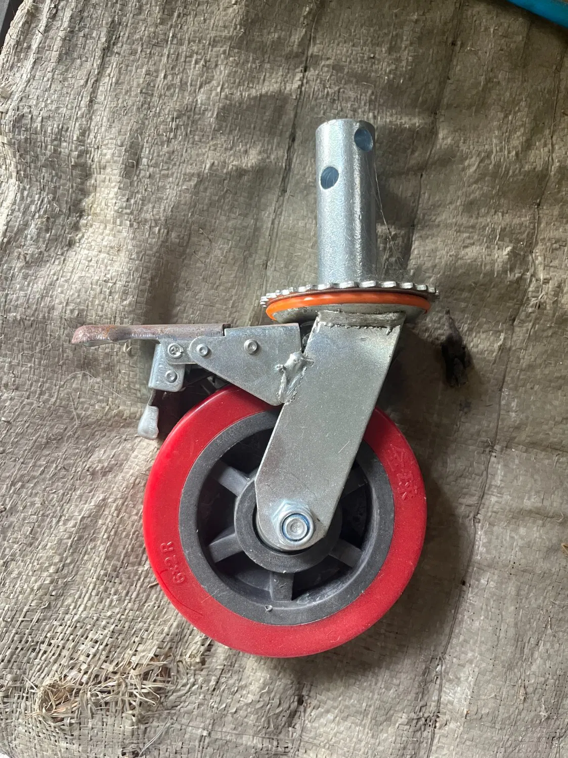 Fork Scaffolding Nylon Castor Wheels Rear Locking Scaffold Wheel