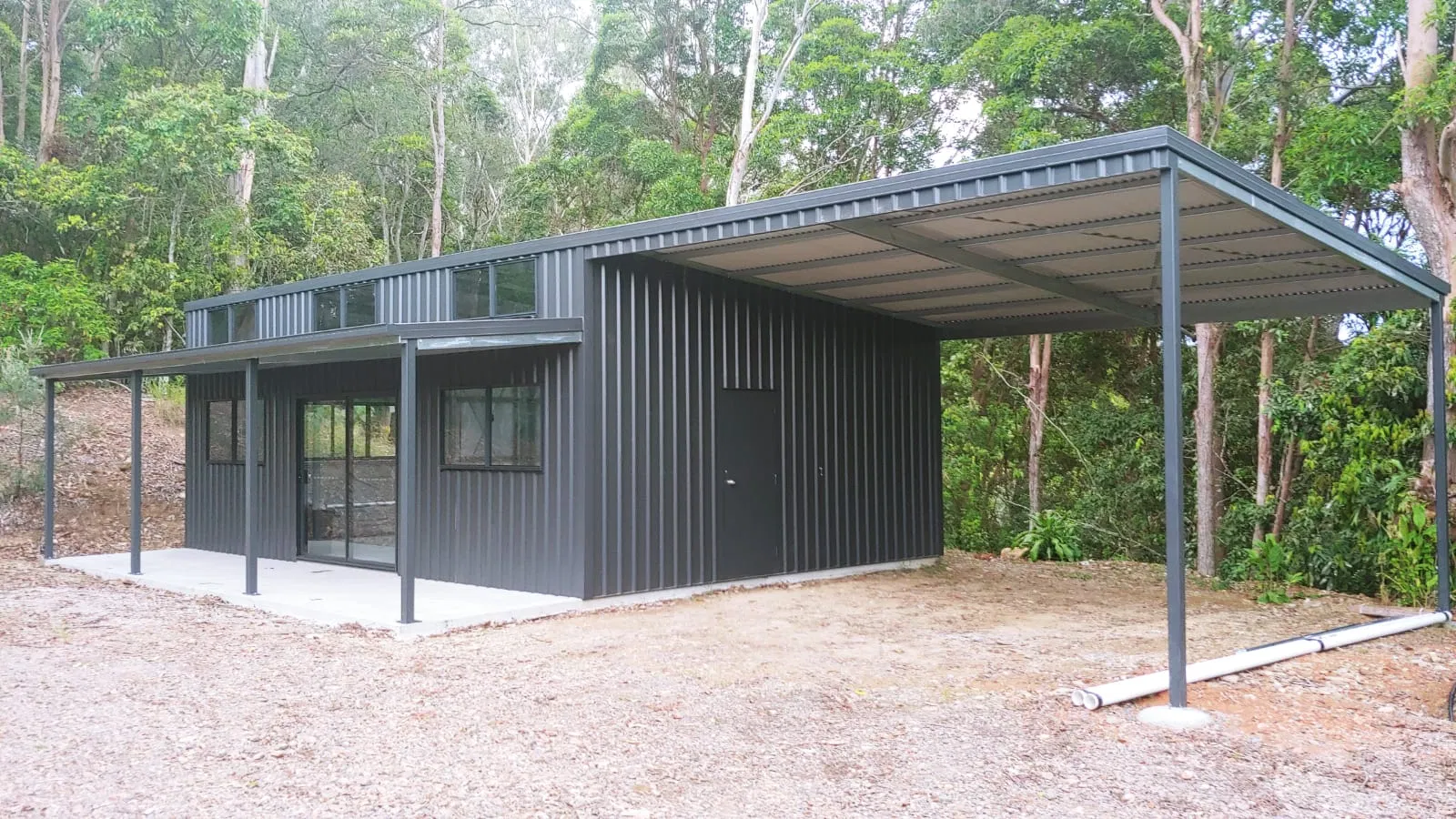 High-Quality Materials Light Qingdao Steel Structure Metal Frame Garage Kits Storage Sheds