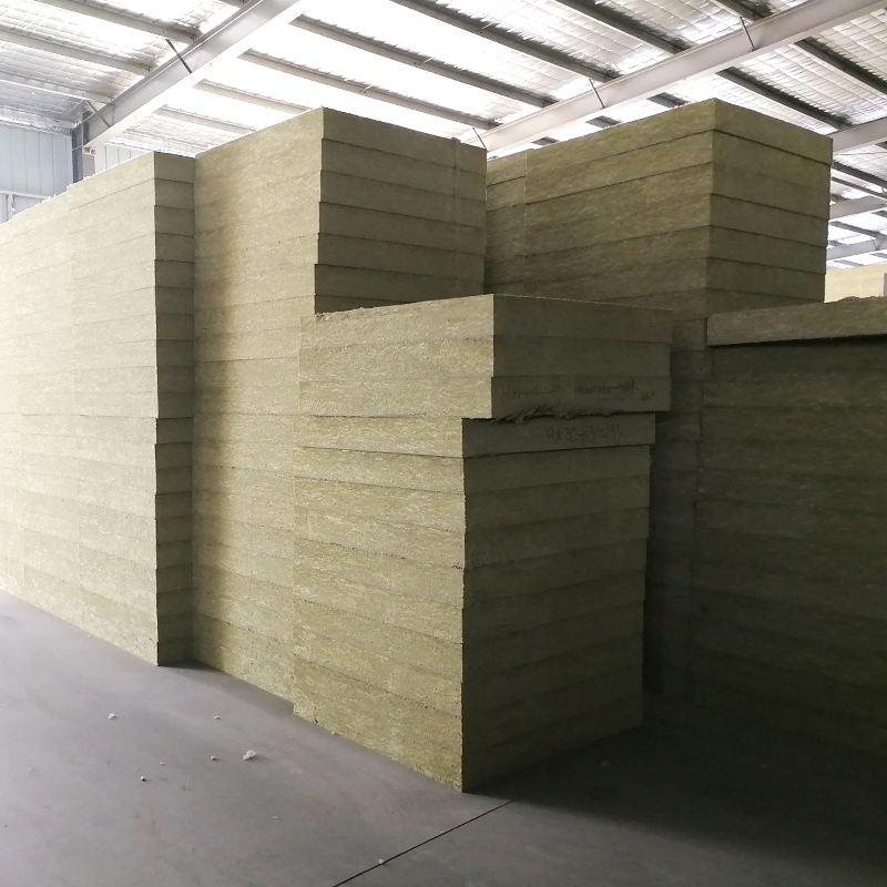 50mm 100mm Fireproof Thermal Insulation Basalt Rock Wool Board for Industrial Furnace and Oven Wal
