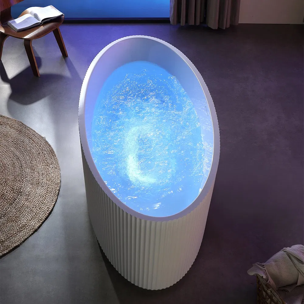 Прямоугольная акриловая ванна белая, отдельностоящая