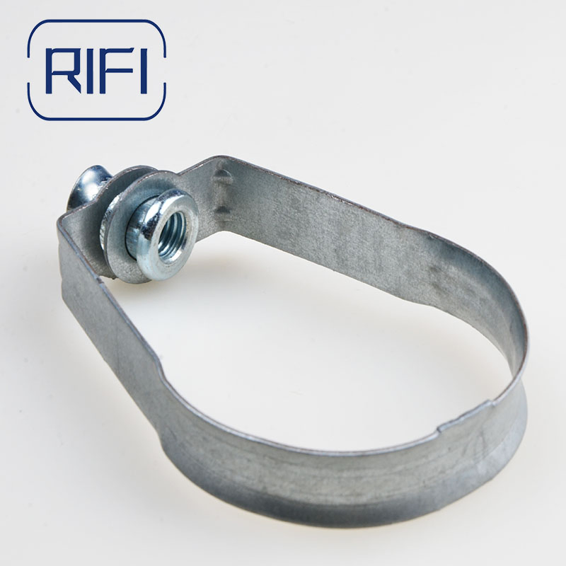 Durable Pear-Shaped Swivel Loop Hangers for Galvanised Pipe Clamping