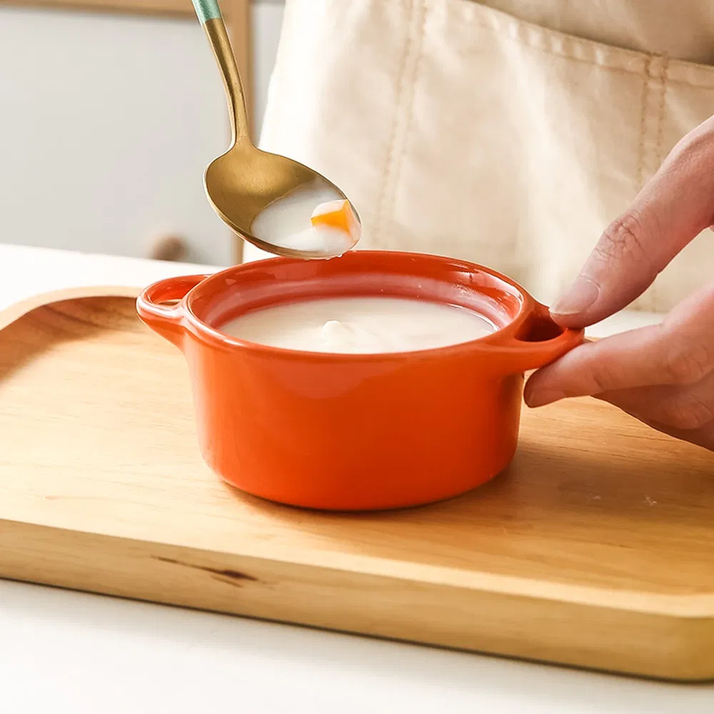 Convenient Convenient Restaurant Ceramic Soup Bowl for Cooking Process