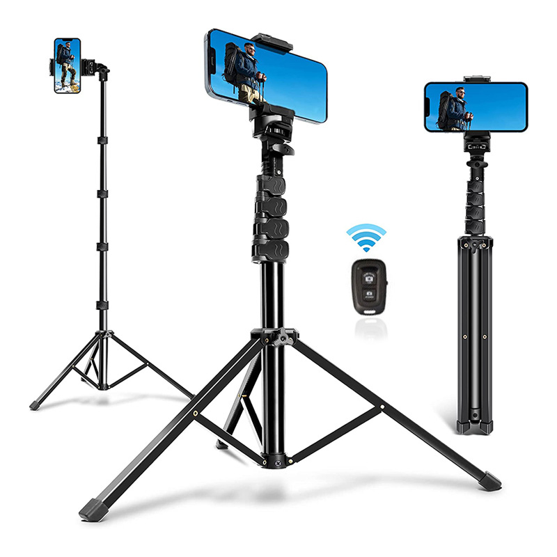 Live Streaming Phone Stand, Telescopic Tripod, Outdoor Selfie
