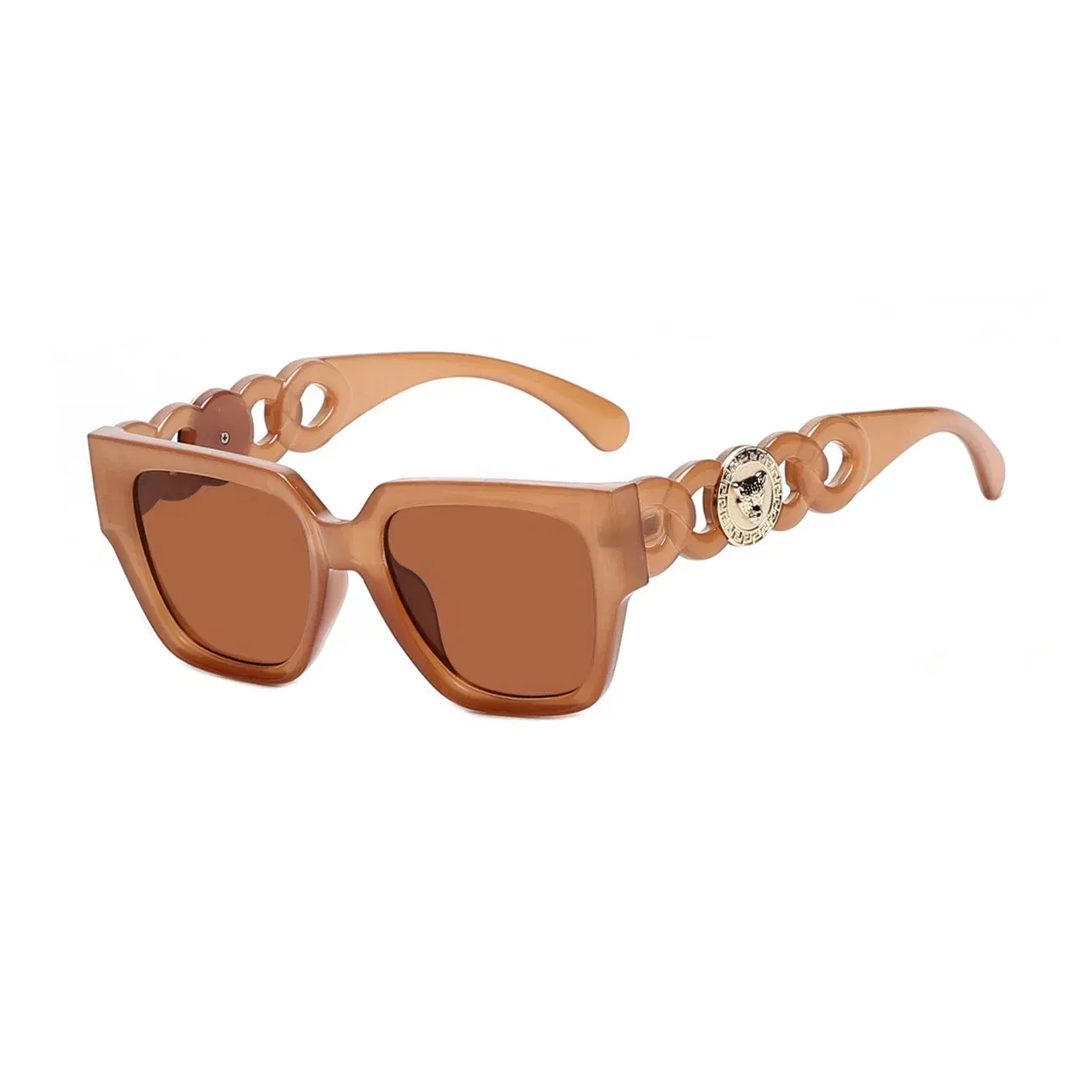 Customized and Wholesale Fashionable Square Women's Sunglasses, OEM Service Available, Polarized Replica Sunglasses.