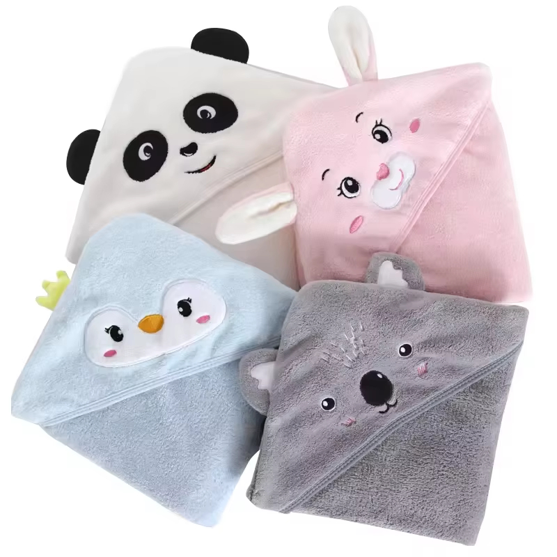 Kids Bath Towel Lovely Hooded Blanket
