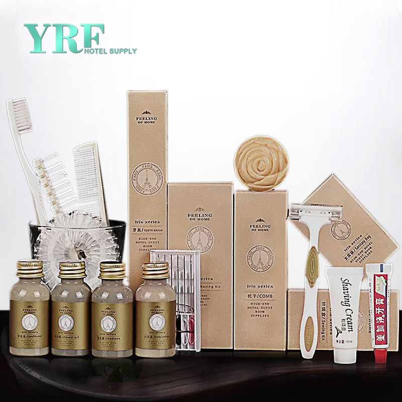 Yrf Hotel Supply New Model 8 PCS Faux Leather Sets Luxury Hotel Amenities Shampoo