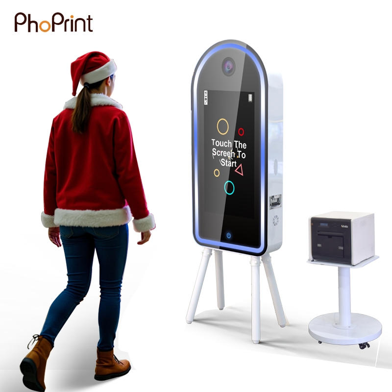 Magic Mirror Selfie Photo Booth Touch Screen LED Frame with Printer and Camera Custom-Made