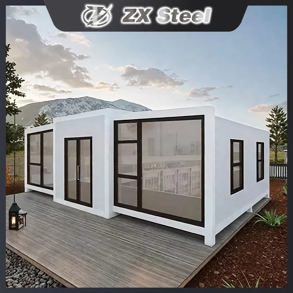 Modern LED Coffee Shop Container House Prefab Restaurant Bar
