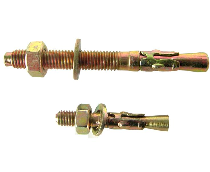 Анкерные болты с клином из углеродистой стали с желтым цинком