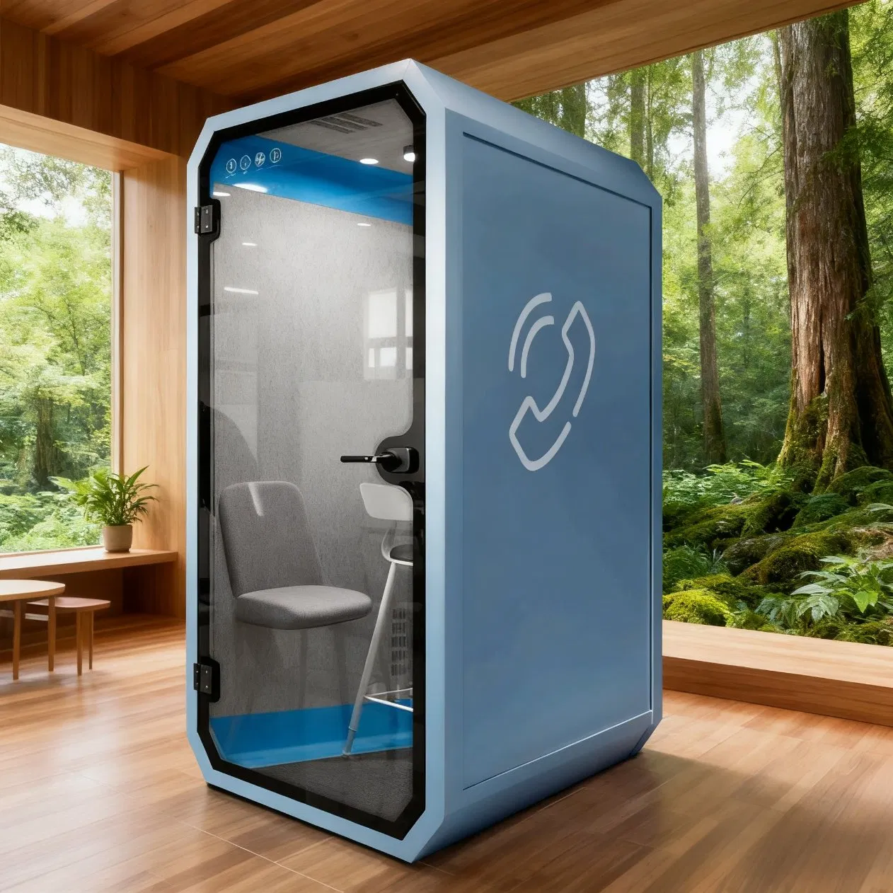 Easy Install Office Pod Portable Soundproof Cabin Container House Mobile Phone Booth