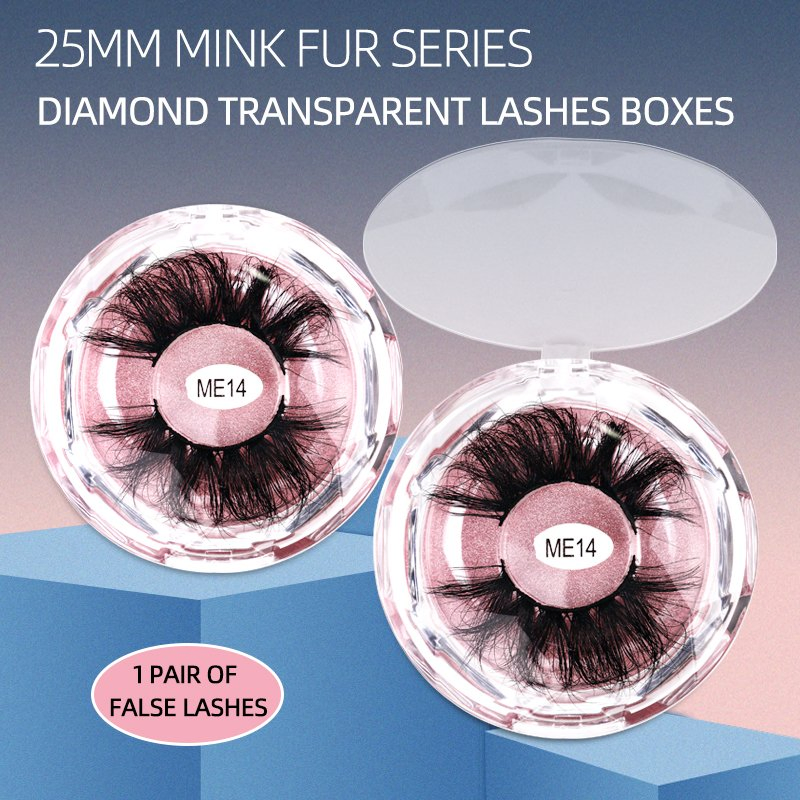 Wholesale Mascara Brush 5D Mink Eyelashes 25mm Lashes Pink Glitter Custom Box