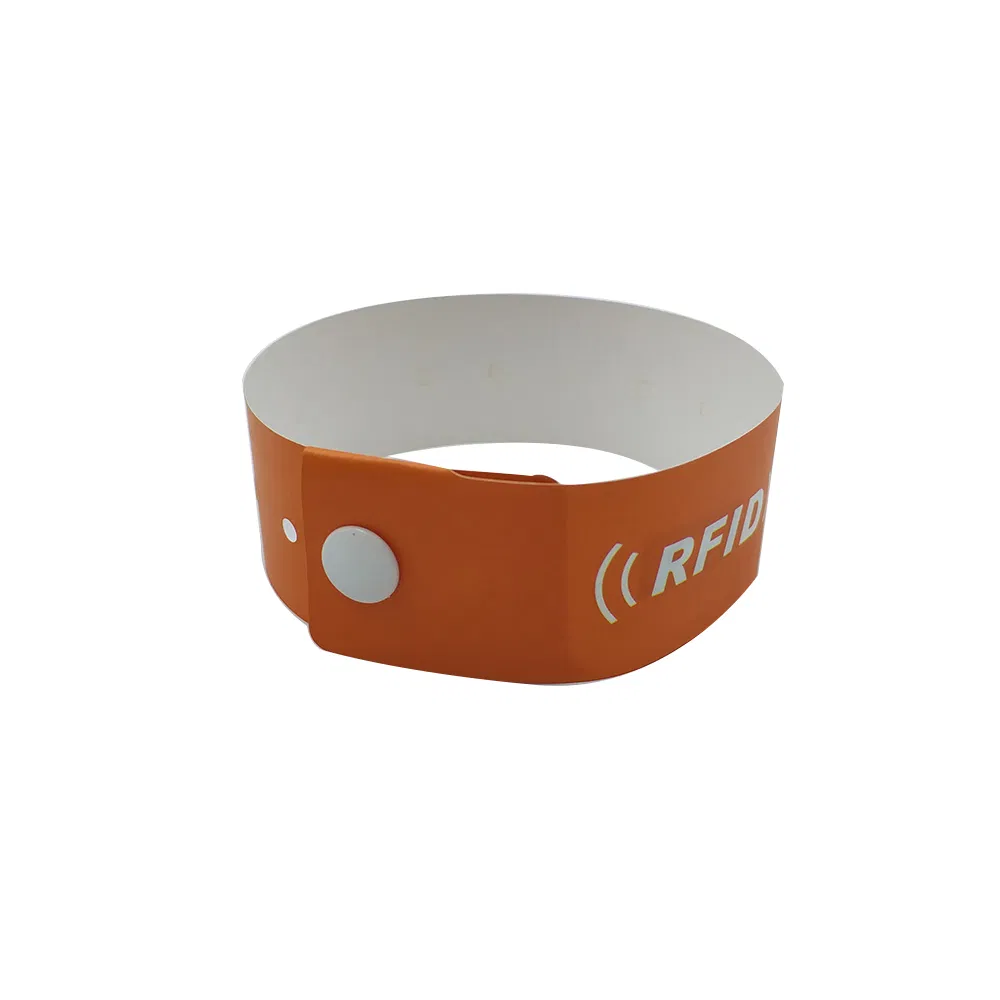 Z005 Waterproof NFC Ntag213 Hospital Use Disposable 13.56MHz RFID Paper Wristband