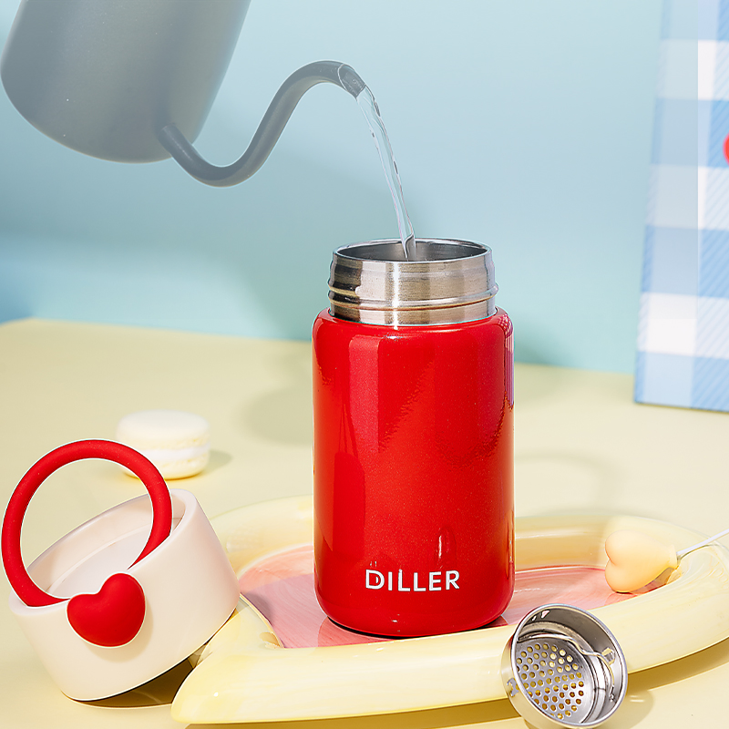 Термос Diller SUS316 с ручкой, 200/280 мл