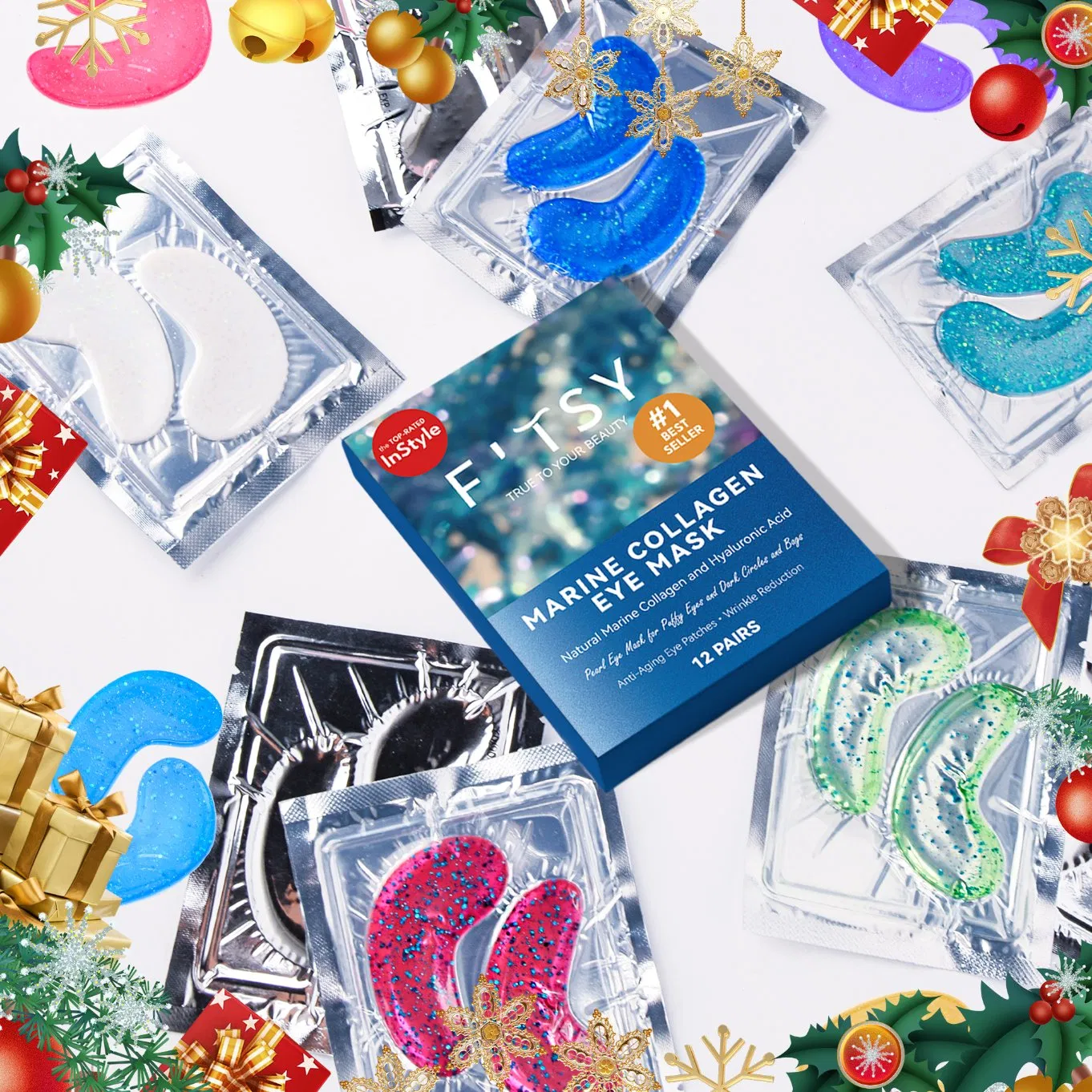 Private Label Eye Mask for Puffy Eyes Wrinkles Fine Lines