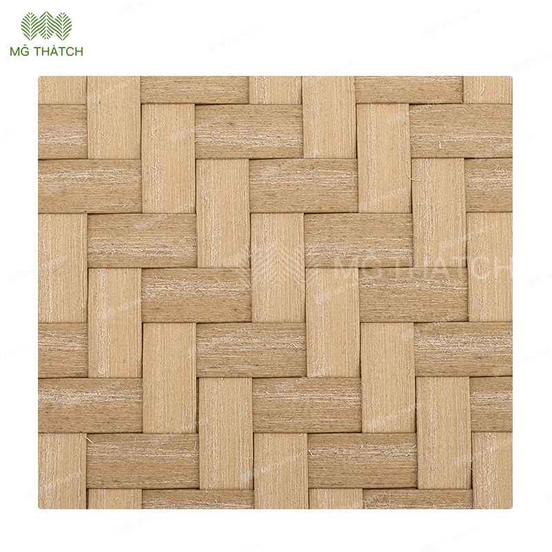 Fireproof Weave Rattan Ceiling Mat HDPE Straw Rattan Material 20 Years Warranty
