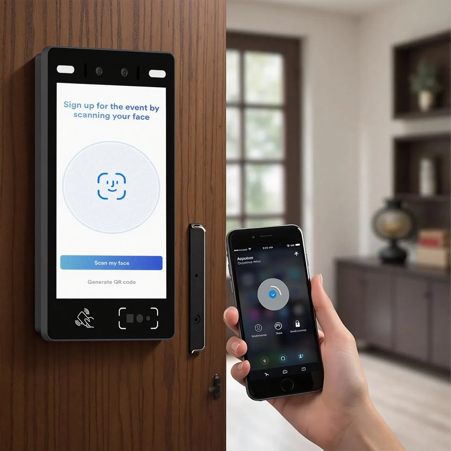 Suntek Biometric Access Control System Night Vision IC/ID Card Reader Free API Motion Detection Fingerprint Facial Recognition System