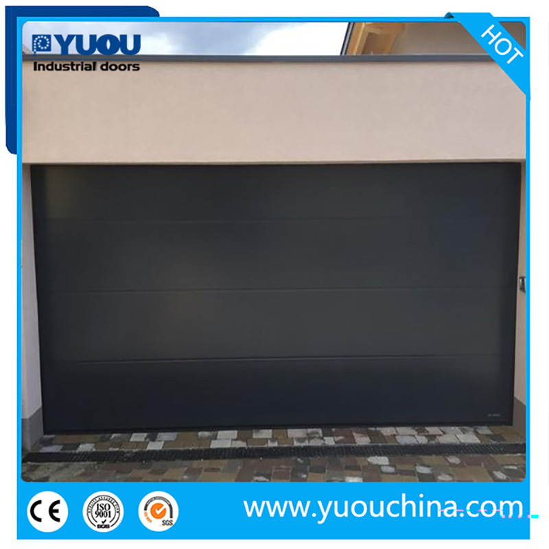 Electric Commercial Insulated Steel Overhead Garage Doors with Windows for Villa