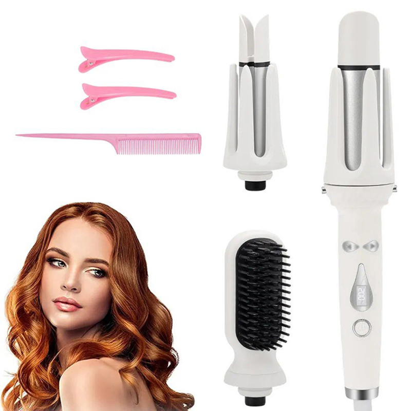 Hot Sale Ceramic Coated Portable 3-in-1 Automatic Curler for Hotel and Household