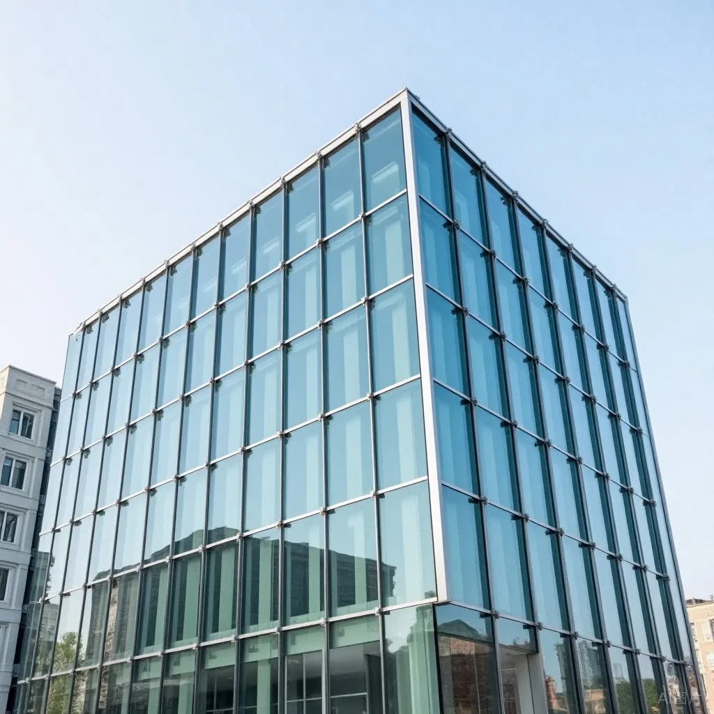 Export-Grade Curtain Wall Steel Structure, Stable Quality, for Overseas Curtain Wall Projects.