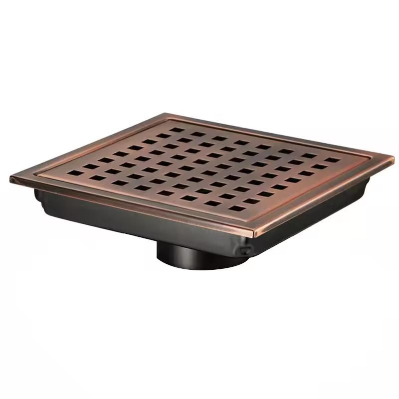 Bathroom Large Flow Stainless Steel Floor Drainer 15*15 Cm Square Shower Floor Drain for Kitchen