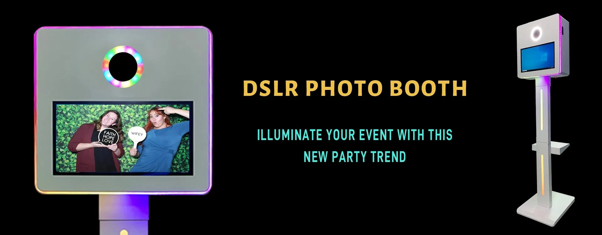 Factory Direct Slow Spin Live Backdrop 360 Photo Booth