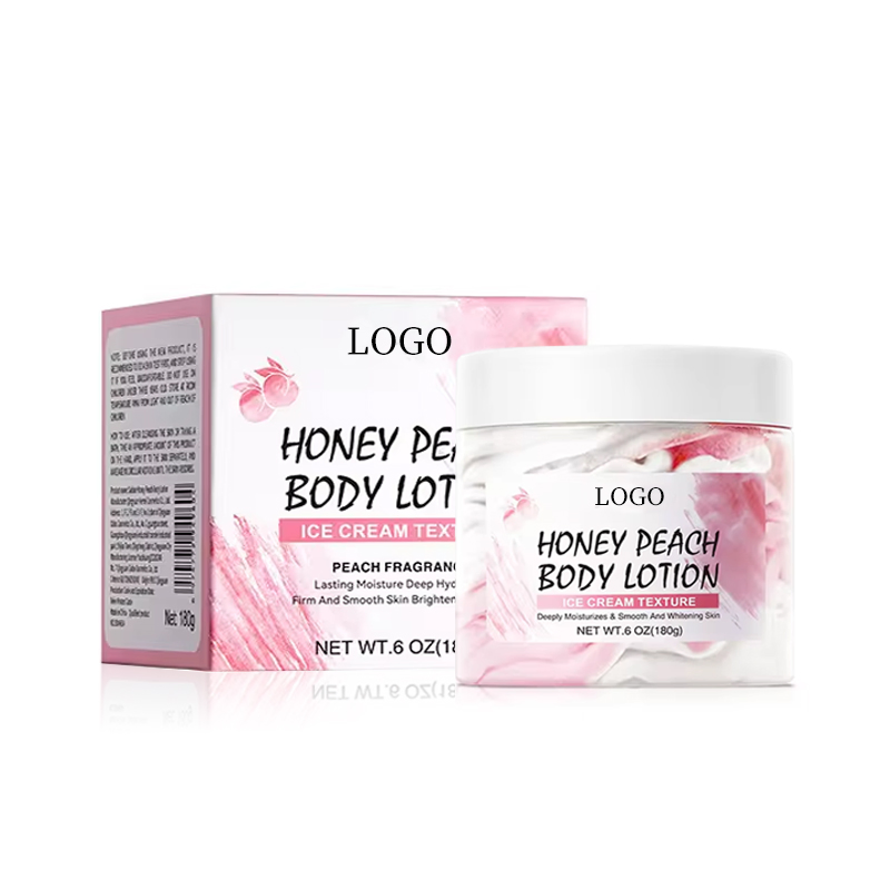 Ditong Best Selling Ice Cream Texture Skin Honey Not Sticky Moisturizing Peach Whitening Body Cream