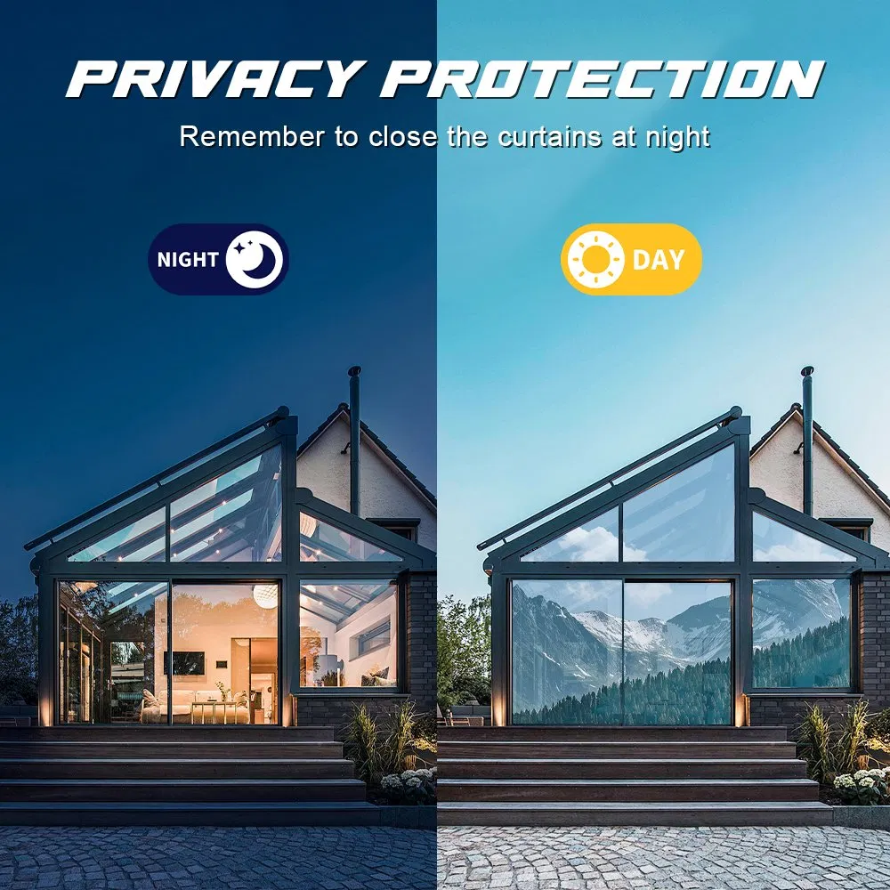 Window Tint Film House Decoration One Way Mirror Building Solar Window Film