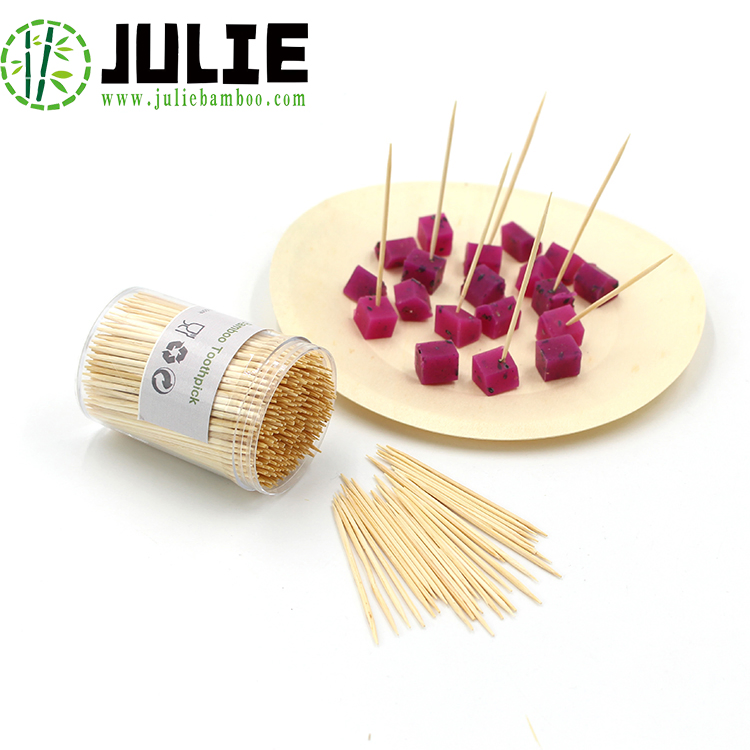 Food-Contact Grade Eco-Friendly Biodegradable Hygienic 100% Natural Bamboo Toothpicks