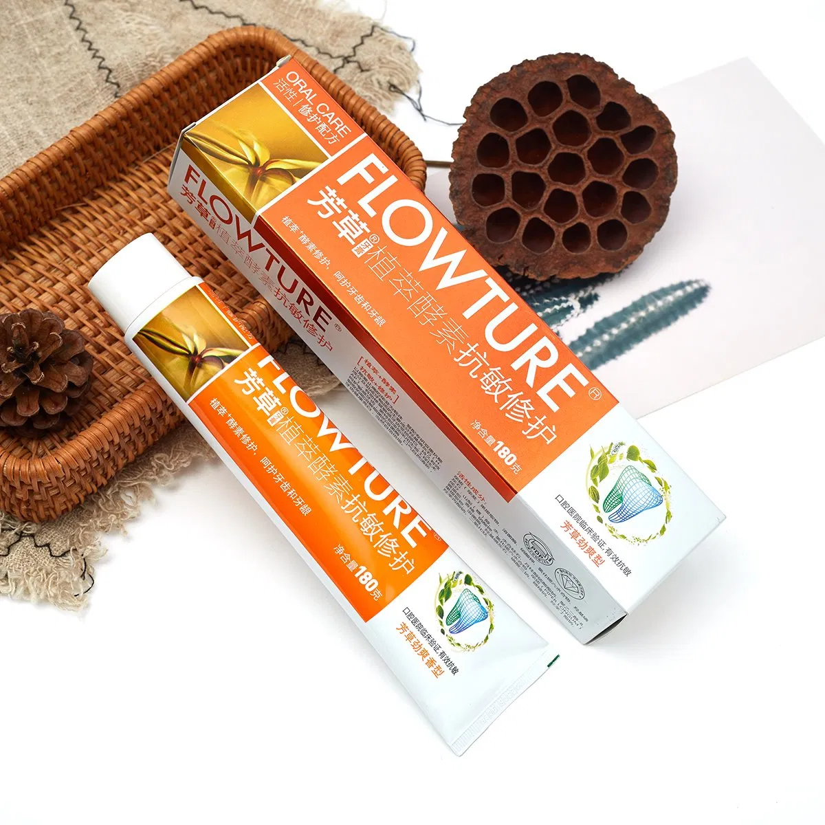 Custom Logo Adult Plant Enzyme Anti Sensitive Repair Nano Hydroxyapatite Toothpaste Without Fluoride