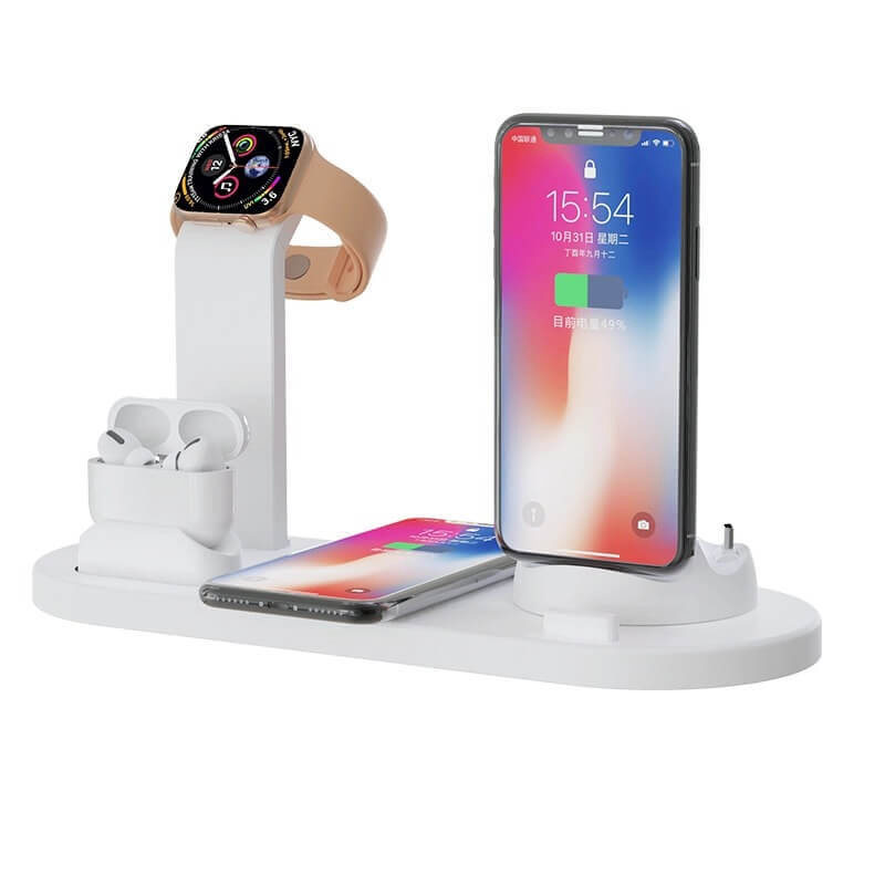 3-in-1 Fast Wireless Charger Stand for iPhone, Android, Smart Watch Computer Accessories