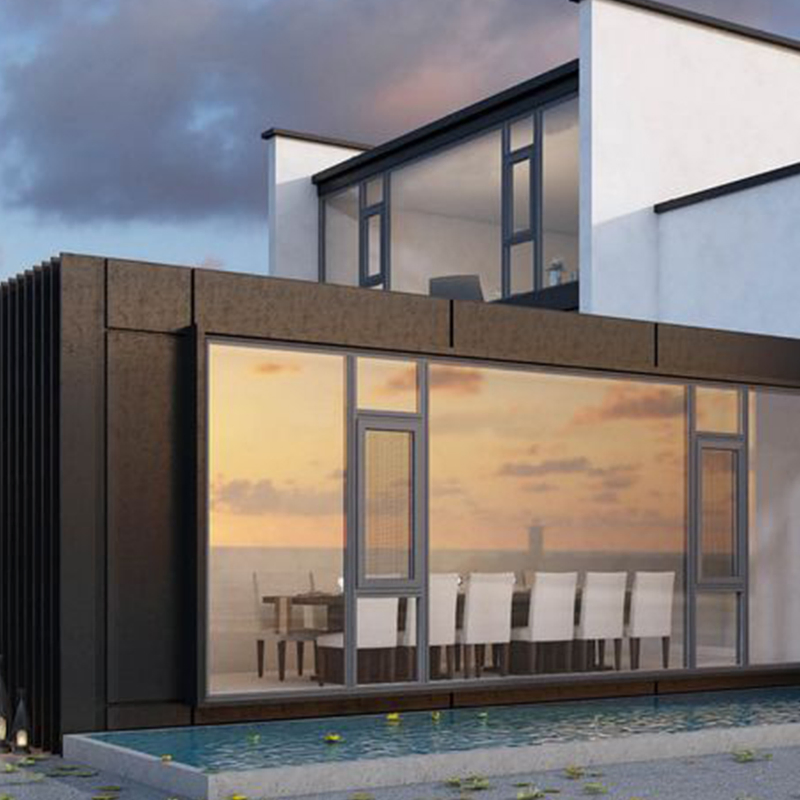 Floor-to-Ceiling Window in Living Room Double-Layer Nfrc Certificated Fly Screen Added
