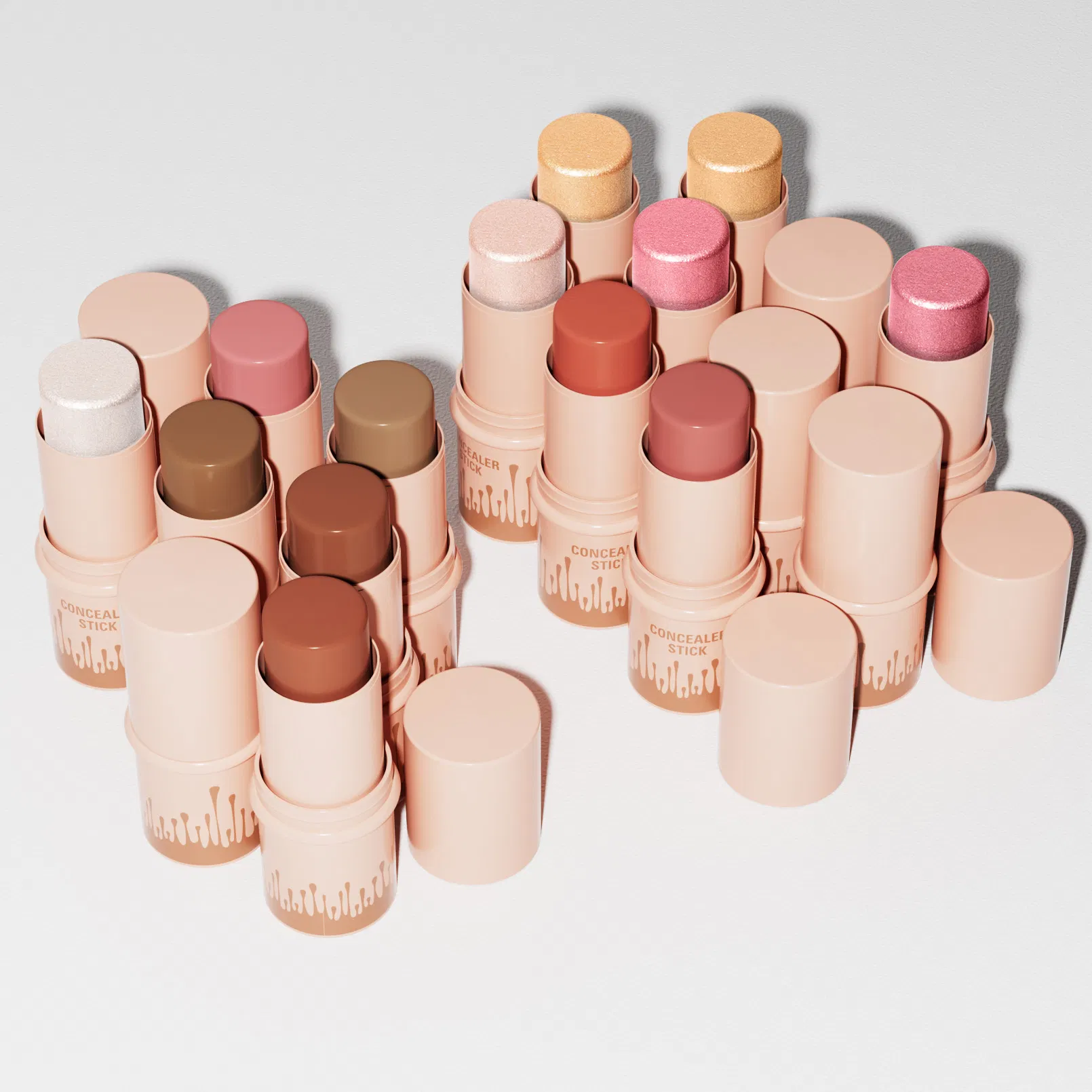 New Durable Natural Matt Bright Face Cream Concealer Private Label Shadow Shaping Container Contour Stick