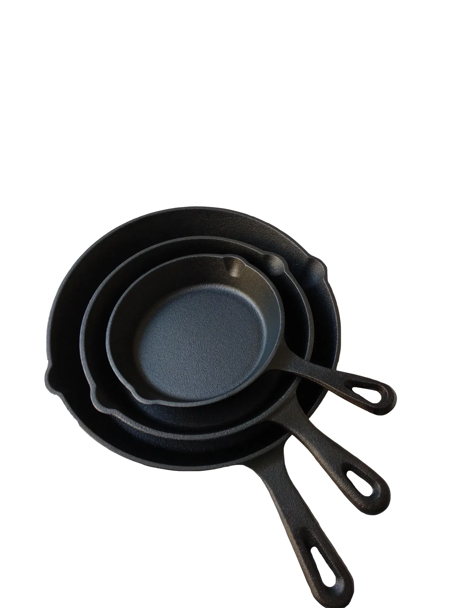 Pre-Seasoned Cast Iron Fry Pan with Long Handle