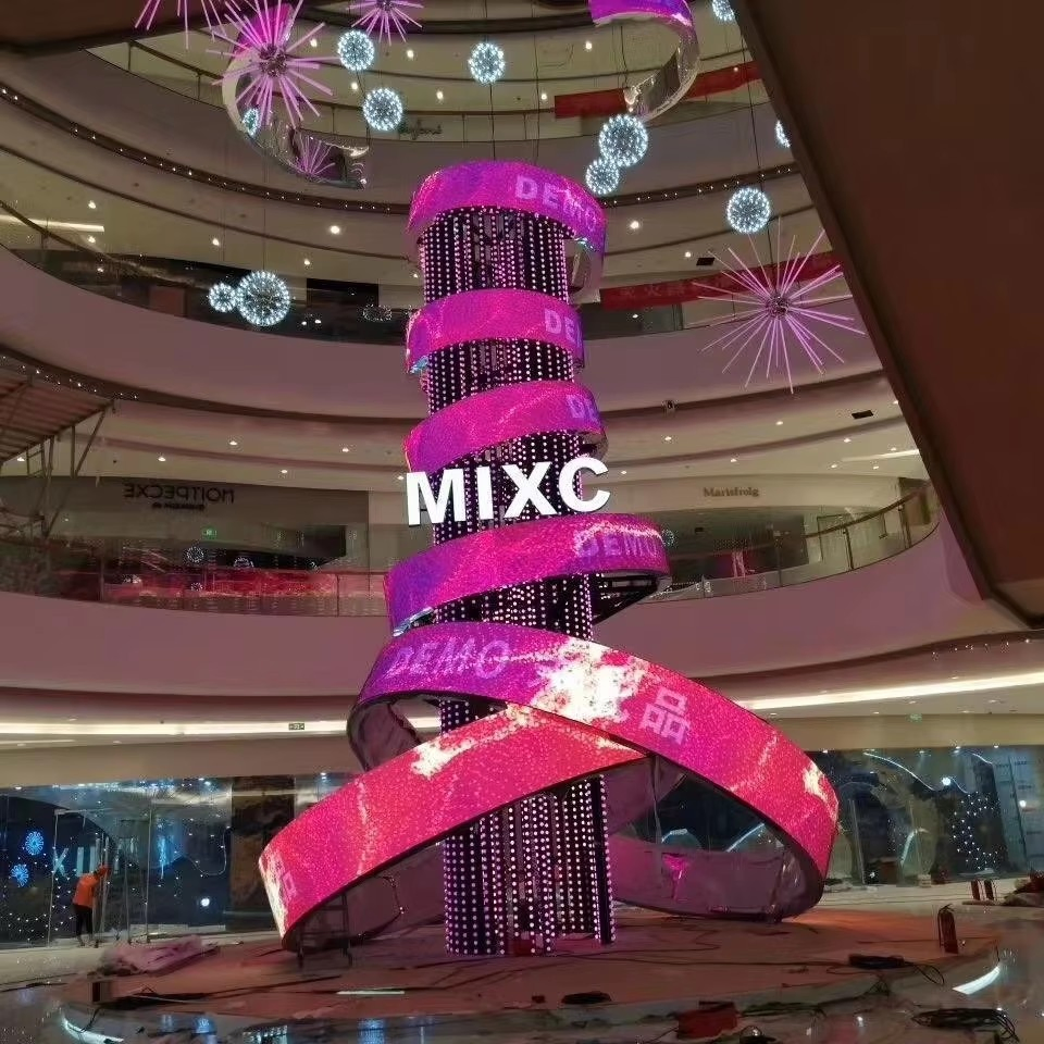 Гибкий RGB LED экран P3 для рекламы