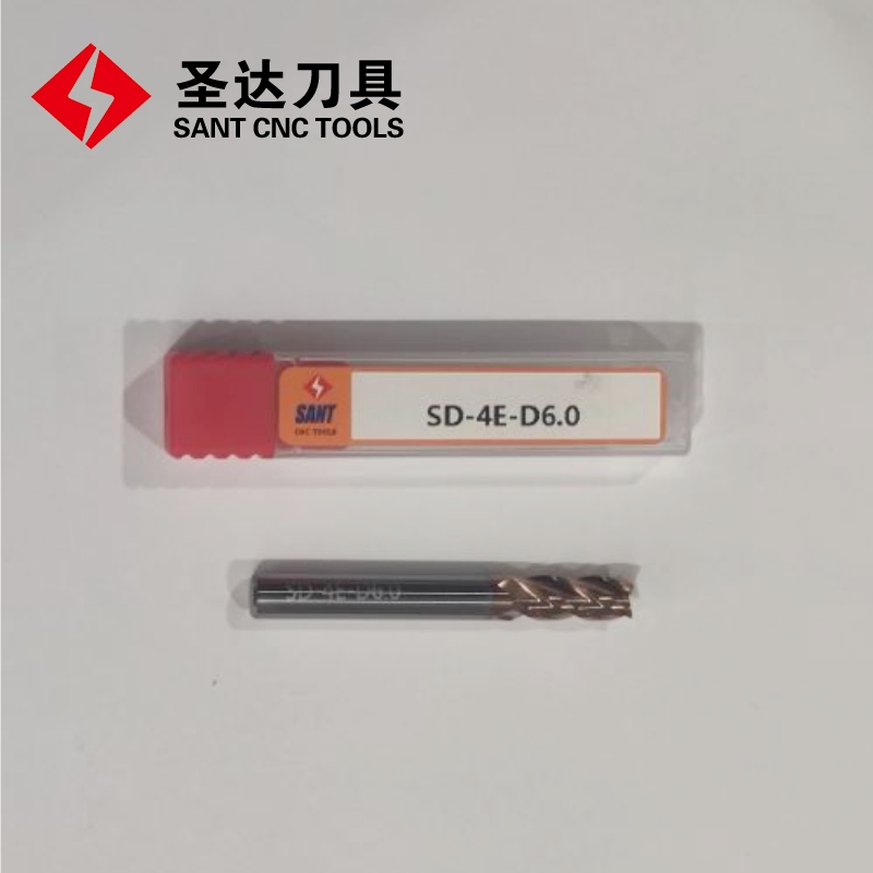 CNC Tools Four-Flute 45 Degree Solid Carbide Tungsten Carbide End Mill SD-4e-D6.0 HRC45 HRC55 HRC65